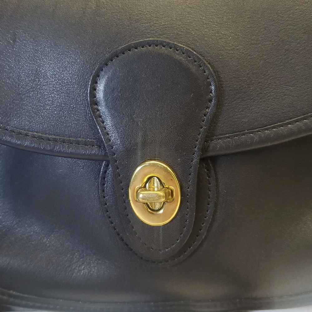 USA 🇺🇲 Vintage COACH 9954 Black Leather Crossbody